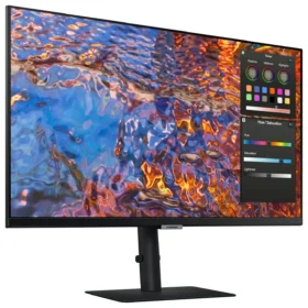 מסך מחשב 27 שטוח ברזולוציה של 4K UHD ופנל IPS שחור SAMSUNG S27B800PXM Odyssey S8