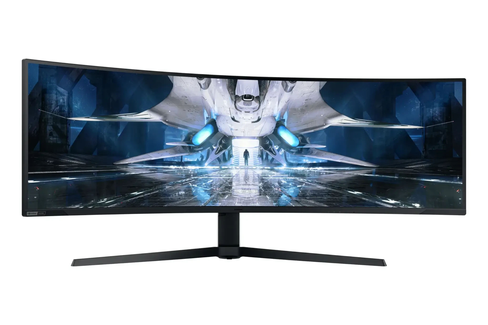 מסך מחשב 48.7 גיימינג קעור QLED לבן קצב רענון 240Hz שחור SAMSUNG S49AG950NM Odyssey G9