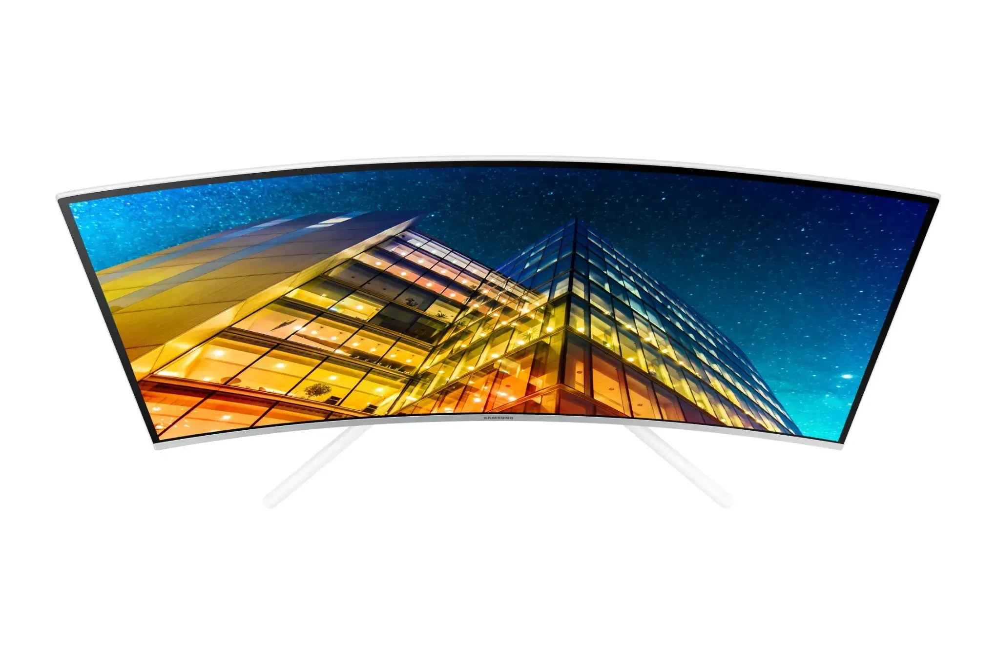 מסך מחשב חכם 31.5 קעור ברזולוציה של 4K UHD ופנל VA לבן SAMSUNG U32R591CWP Odyssey