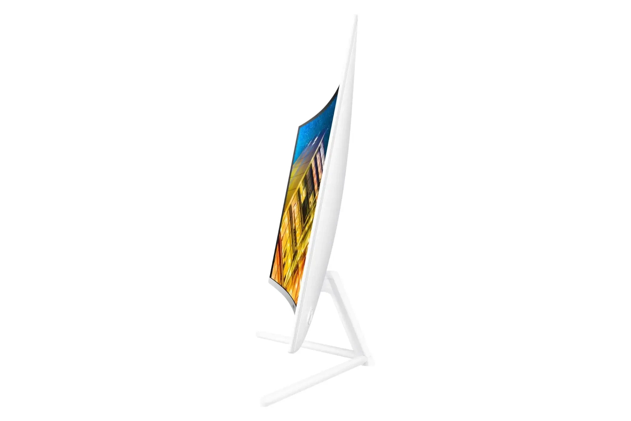 מסך מחשב חכם 31.5 קעור ברזולוציה של 4K UHD ופנל VA לבן SAMSUNG U32R591CWP Odyssey