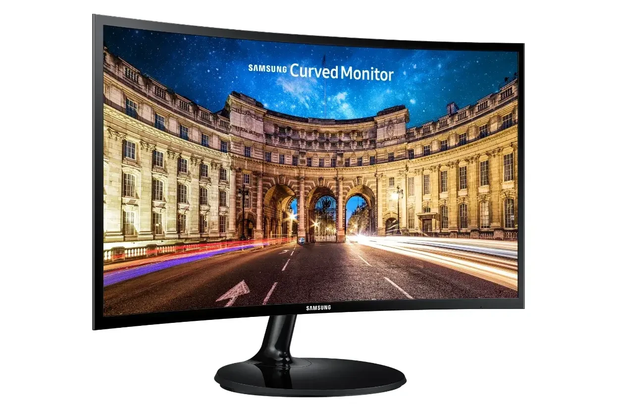 מסך מחשב קעור 23.5 פאנל VA שוליים דקים SAMSUNG C24F390FH 60Hz FHD