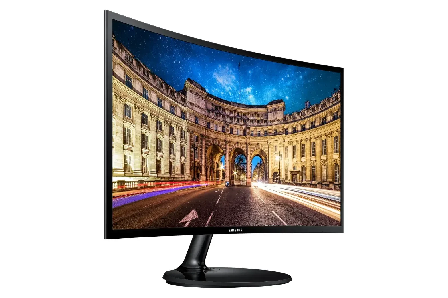 מסך מחשב קעור 23.5" פאנל VA שוליים דקים SAMSUNG | C24F390FH | 60Hz FHD – תמונה 2