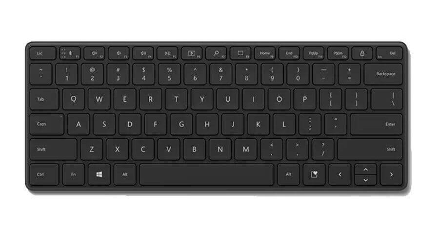 מקלדת אלחוטית חיבור USB עד 10 מטר חברת מיקרוסופט Microsoft 21Y-00015 Bluetooth