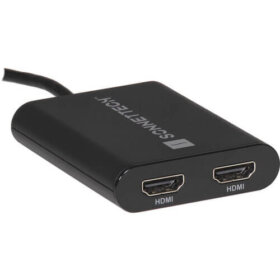 מתאם HDMI מסוג DisplayLink USB Type-A לכפול עבור מחשבי M1 ו-M2 שחור SONNET 732311013232