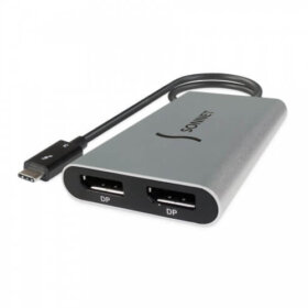  מתאם Thunderbolt Dual 4K 60Hz DisplayPort בצבע שחור SONNET | 0732311012235