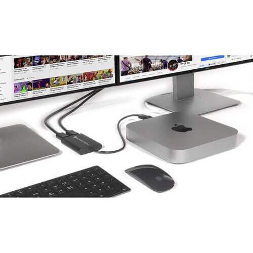 מתאם Thunderbolt Dual 4K 60Hz DisplayPort עבור מחשבי M1 ו-M2 בצבע שחור SONNET 732311013225