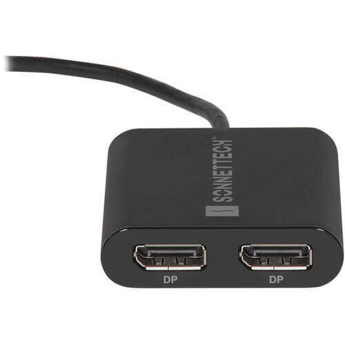 מתאם Thunderbolt Dual 4K 60Hz DisplayPort עבור מחשבי M1 ו-M2 בצבע שחור SONNET 732311013225