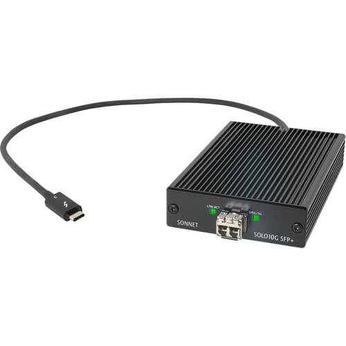 מתאם ללא מאוורר Thunderbolt 3 עם מקלט SFP לטווח קצר SONNET 732311012495