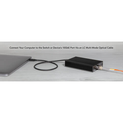 מתאם ללא מאוורר Thunderbolt 3 עם מקלט SFP לטווח קצר SONNET 732311012495