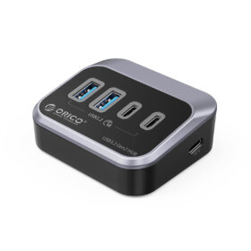 רכזת 4 חיבורים USB3.2 קצב שידור 10Gbps בצבע שחור ORICO M32A2C-G2-05
