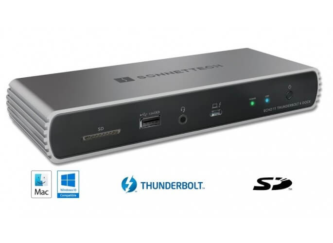 תחנת עגינה Echo 11 Thunderbolt 4 Dock בצבע שחור SONNET 0732311013157