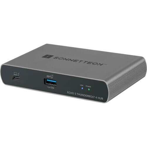 תחנת עגינה Echo 5 Thunderbolt 4 Hub בצבע שחור SONNET 732311013218