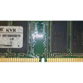 זיכרון כולל 128MB SDRAM PC133 133MHz non-ECC בצבע ירוק HyperX KVR133X64C3Q128