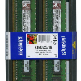 זיכרון כולל 1GB Kit (2 X 512MB) PC2-3200 DDR2-400MHz ECC בצבע ירוק HyperX KTM35231G