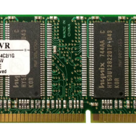 זיכרון כולל 1GB PC2100 DDR-266MHz non-ECC בצבע ירוק HyperX KVR266X64C21G