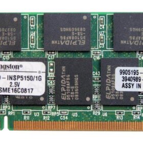 זיכרון כולל 1GB PC2700 DDR-333MHz non-ECC בצבע ירוק HyperX KTD-INSP51501G