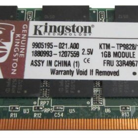 זיכרון כולל 1GB PC2700 DDR-333MHz non-ECC בצבע ירוק HyperX KTM-TP98281G