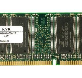 זיכרון כולל 1GB PC3200 DDR-400MHz non-ECC בצבע ירוק HyperX KVR400X64C3A1G