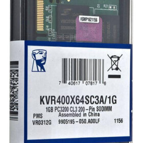 זיכרון כולל 1GB PC3200 DDR-400MHz non-ECC בצבע ירוק HyperX KVR400X64SC3A1G