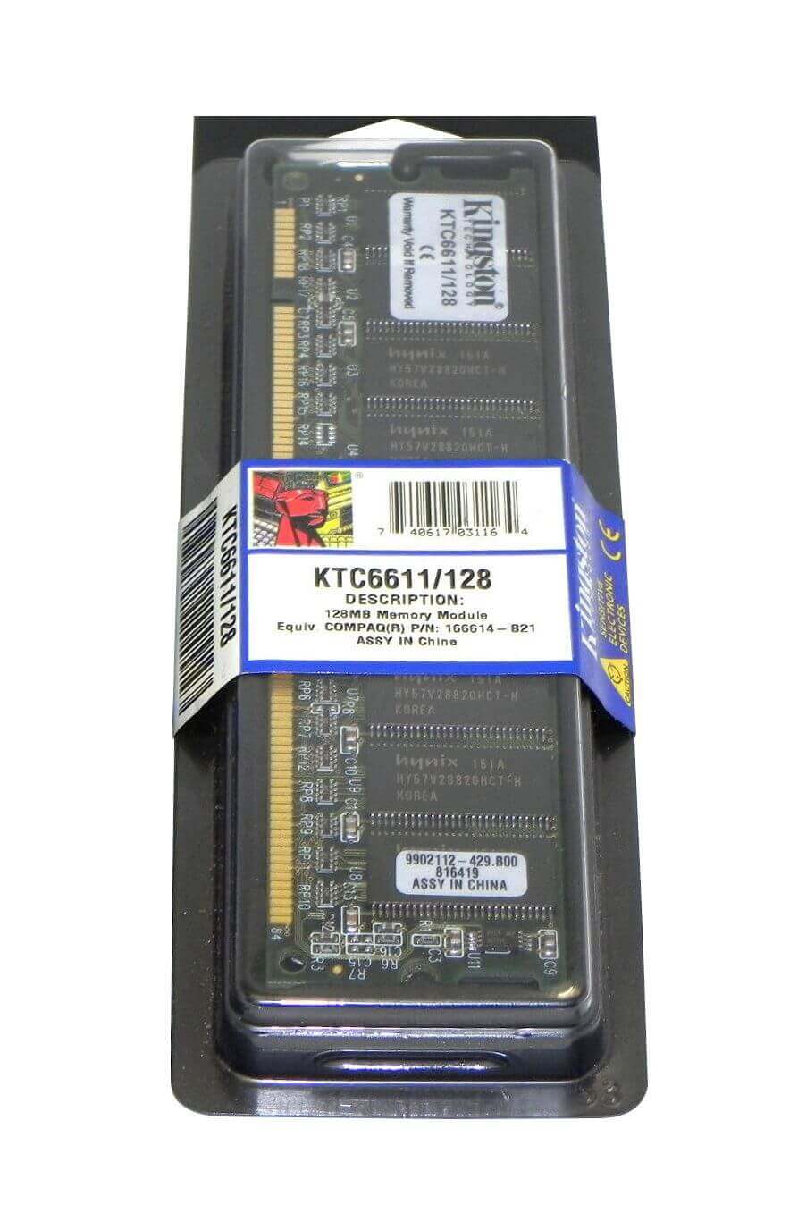 זיכרון כולל 256MB 100MHz PC100 Non-ECC Unbuffered CL2 בצבע ירוק HyperX KTC6611256