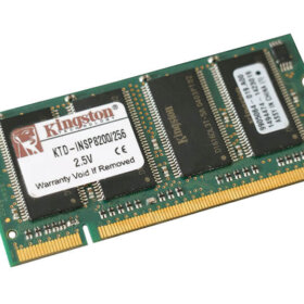 זיכרון כולל 256MB DDR-266MHz PC2100 non-ECC Unbuffered CL2.5 בצבע ירוק HyperX KTD-INSP8200256