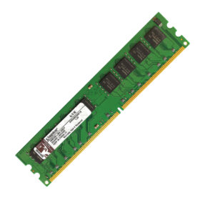 זיכרון כולל 256MB DDR2-400MHz PC2-3200 Non-ECC בצבע ירוק HyperX KVR400D2N3256