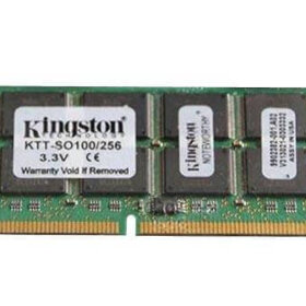 זיכרון כולל 256MB PC100 100MHz non-ECC בצבע ירוק HyperX KTT-SO100256