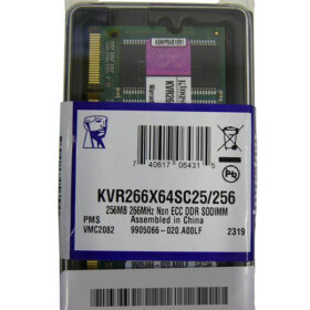 זיכרון כולל 256MB PC2100 DDR-266MHz non-ECC בצבע ירוק HyperX KVR266X64SC25256