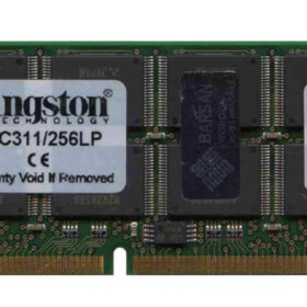 זיכרון כולל 256MB SO-DIMM 144-pin PC-100 SD-RAM בצבע ירוק HyperX KTC311256LP