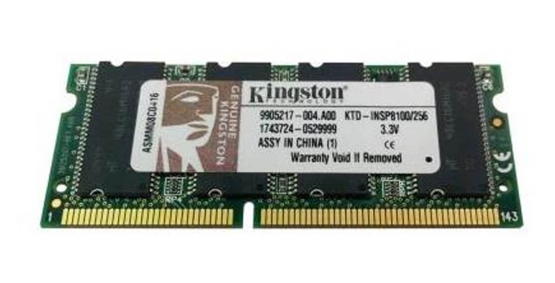 זיכרון כולל 256MB SODIMM Non Parity PC 133 133Mhz בצבע ירוק HyperX KTD-INSP8100256-G