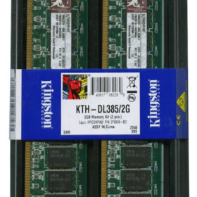זיכרון כולל 2GB Kit (2 X 1GB) DDR-400MHz PC3200 ECC בצבע ירוק HyperX KTH-DL3852G