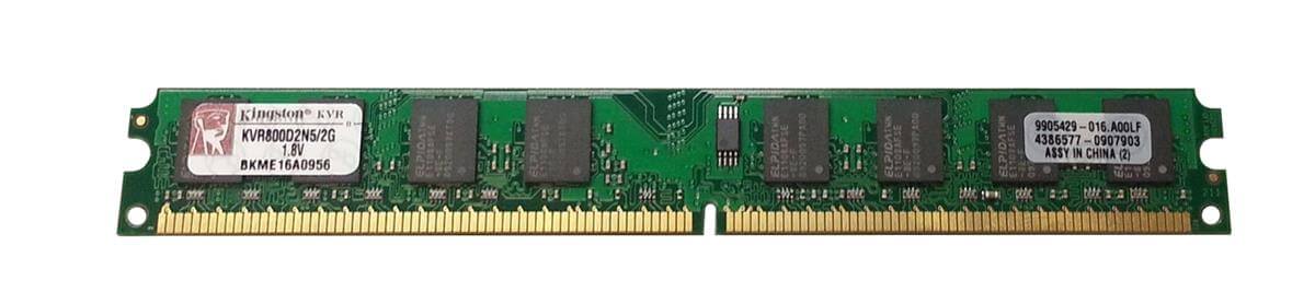 זיכרון כולל 2GB PC2-6400 DDR2-800MHz non-ECC בצבע ירוק HyperX KVR800D2N52G