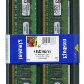 זיכרון כולל 4GB Kit (2 X 2GB) PC2-3200 DDR2-400MHz ECC בצבע ירוק HyperX KTM2865SR4G+