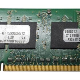 זיכרון כולל 512MB DDR2-533MHz PC2-4200 non-ECC בצבע ירוק HyperX KTT533D2512