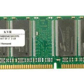 זיכרון כולל 512MB Kit (2x256MB) DDR-400MHz PC3200 Non-ECC בצבע ירוק HyperX KVR400X64C3AK2512