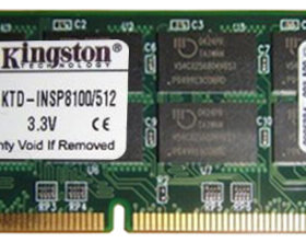 זיכרון כולל 512MB PC133 133MHz non-ECC בצבע ירוק HyperX KTD-INSP8100512