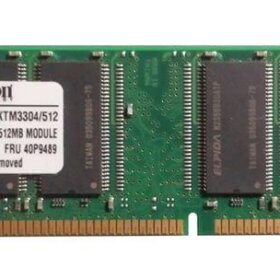 זיכרון כולל 512MB PC2100 DDR-266MHz non-ECC בצבע ירוק HyperX KTM3304512