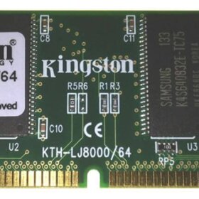 זיכרון כולל 64MB 100MHz PC100 Non-ECC Unbuffered CL2 בצבע ירוק HyperX KTH-LJ410064