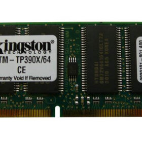 זיכרון כולל 64MB PC100 100MHz non-ECC Unbuffered CL2 בצבע ירוק HyperX KTM-TP390X64