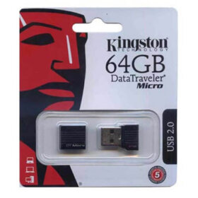 כונן זיכרון קטן 64GB חיבור USB2.0 מהיר Kingston DTMCK64GB 64GB USB2.0 Micro Flash Drive