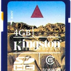 כרטיס זיכרון 4GB קינגסטון Kingston SD64GB CompactFlash Card 4GB Flash Memory