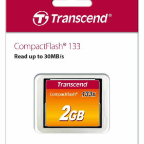 כרטיס זיכרון Transcend 2GB CF x133 כולל קוד מובנה לזיהוי ותיקון שגיאות העברה HyperX CF2GB