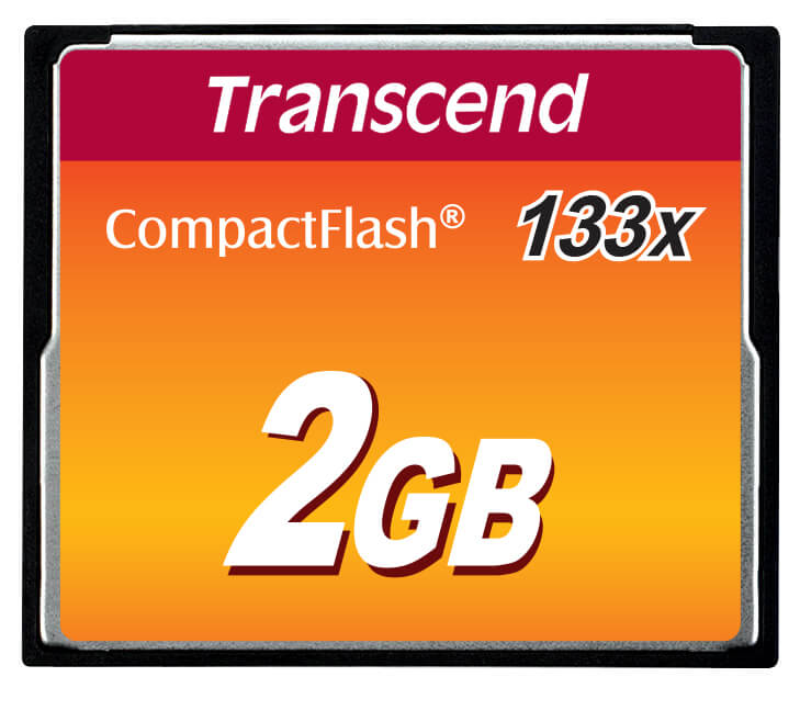 כרטיס זיכרון Transcend 2GB CF x133 כולל קוד מובנה לזיהוי ותיקון שגיאות העברה HyperX CF2GB