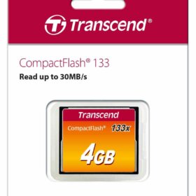 כרטיס זיכרון Transcend 4GB CF x133 כולל קוד מובנה לזיהוי ותיקון שגיאות העברה HyperX CF4GB