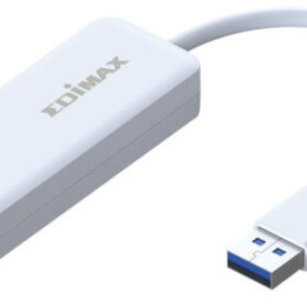 מתאם רשת USB 3.0 Adapter 101001000Mbps EU-4306 בצבע לבן HyperX KUSBDTE1GB