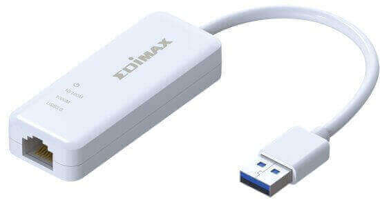 מתאם רשת USB 3.0 Adapter 101001000Mbps EU-4306 בצבע לבן HyperX KUSBDTII512