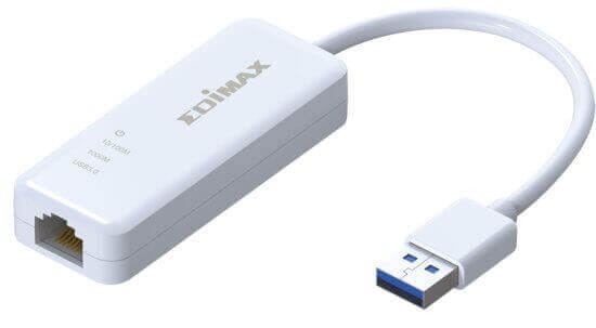 מתאם רשת USB 3.0 Adapter 101001000Mbps EU-4306 בצבע לבן HyperX KUSBDTII+512