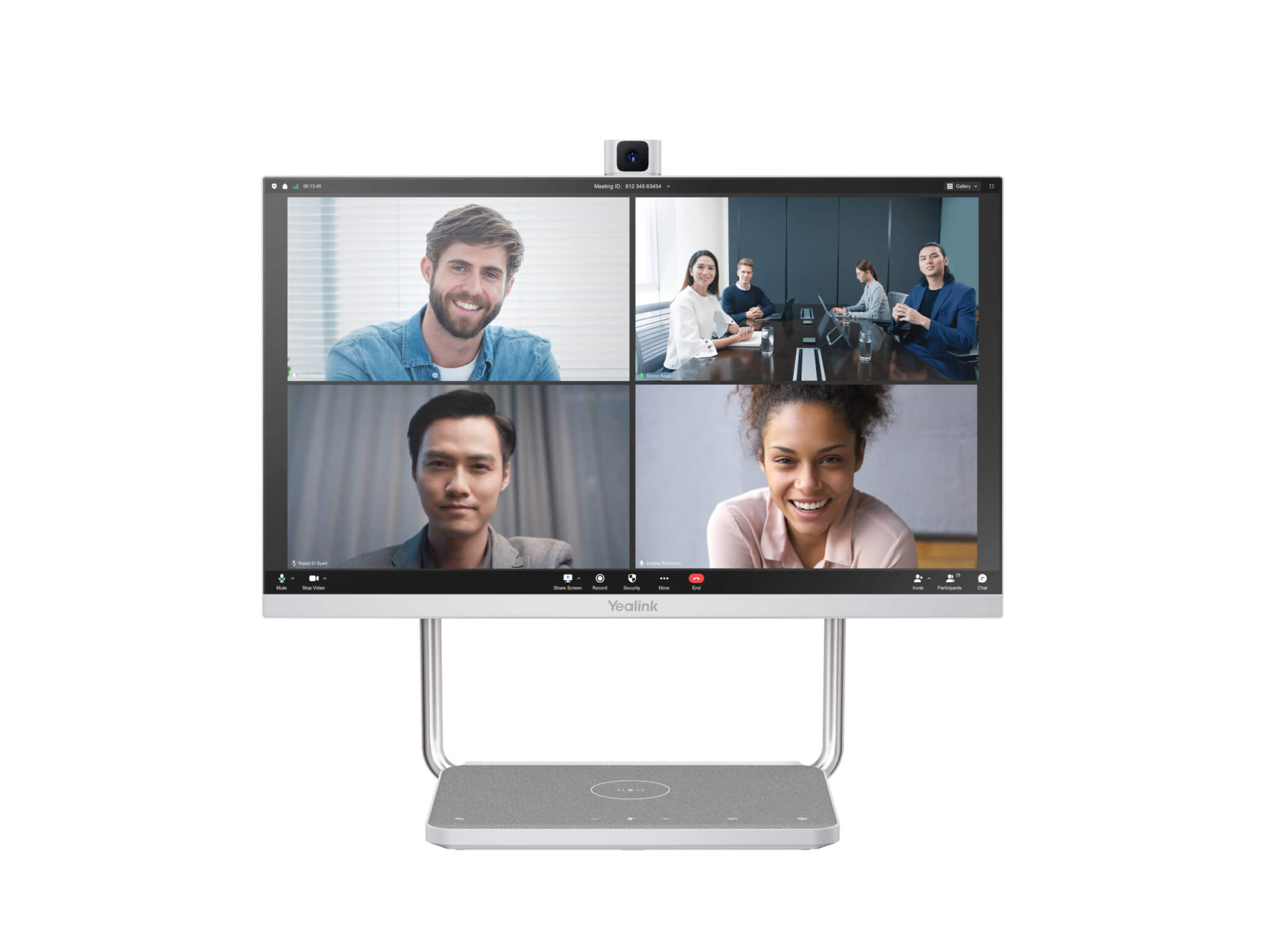 Office Desktop שולחני 24 אינץ' מתאים לשתפ ופגישות כולל צג מגע Yealink A24 8638272
