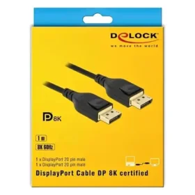 חיבור מסך DisplayPort זכר/זכר DELOCK | 85660 | 8K | 60hertz