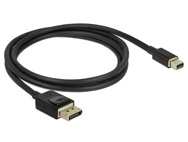 חיבור מסך DisplayPort תקע מיני DP לתקע DP זכר/זכר DELOCK | 84927 | 8K | 60hertz